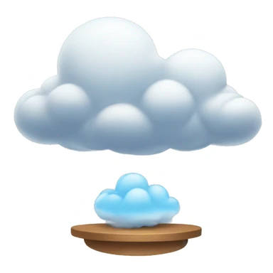 Cloud airy with  sticker