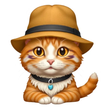 A cat ave hat sticker