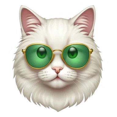 Cat with sunglasses sticker