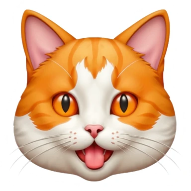 Cat with tongue out sticker