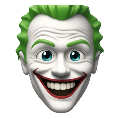 The original joker smiling with white teeth sticker