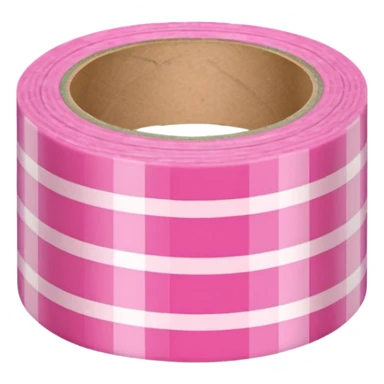 Washi tape pink gingham sticker