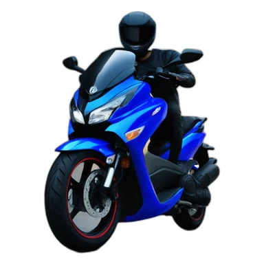 motorbike yamaha nmax blue dope color sticker