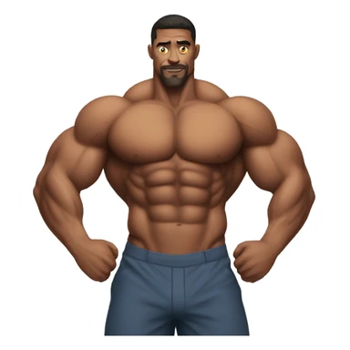 Bodybuilder pecs sticker