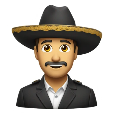 señor con un sombrero de fiesta  sticker