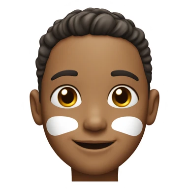 smiling boy with earrings and plaster on nose sticker