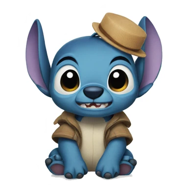 Stitch como persona sticker