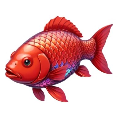 Red carp sticker