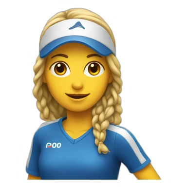 padel girl sticker