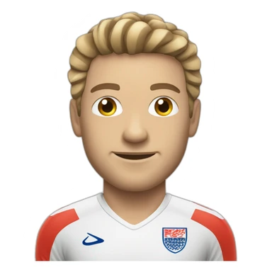 English soccer player goalkeeper sticker