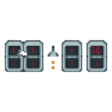 Retro digital clock sticker