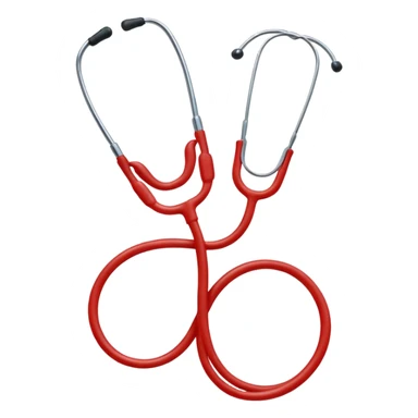 red phonendoscope sticker