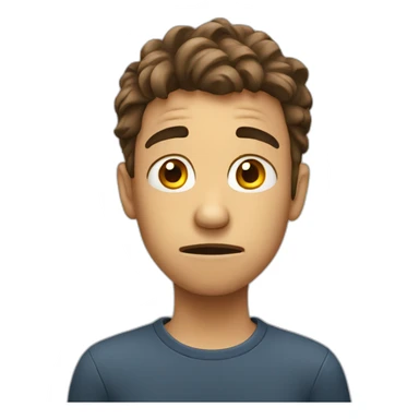 Anxious and nervous sticker