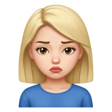 girl pouting sticker