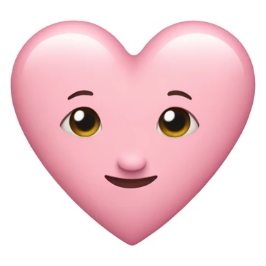 a pastel pink heart  sticker