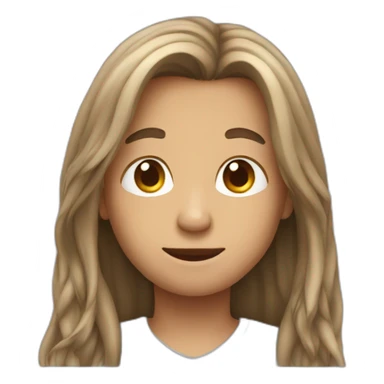 Boy with a long hair sticker