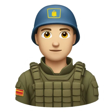 Ukrainian soldier sticker