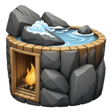 sauna rocks sticker