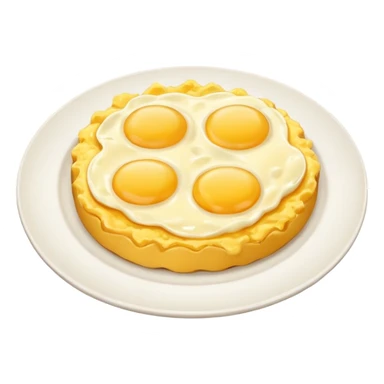 Scrambled eggs on a plate sticker