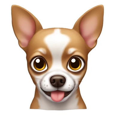Brown chihuahua with blep  sticker