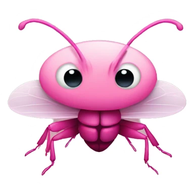 Cute pink insects sticker