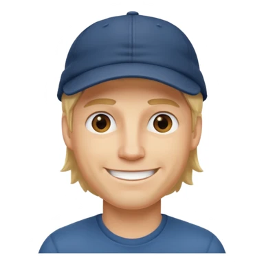 Homme fort blond casquette* sticker