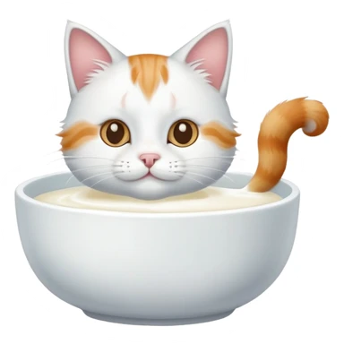 cat drinks milk sticker