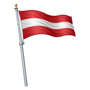 Austrian Empire flag on a pole sticker