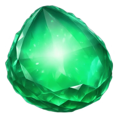 Emerald magic crystal dragon egg with an s inside  sticker