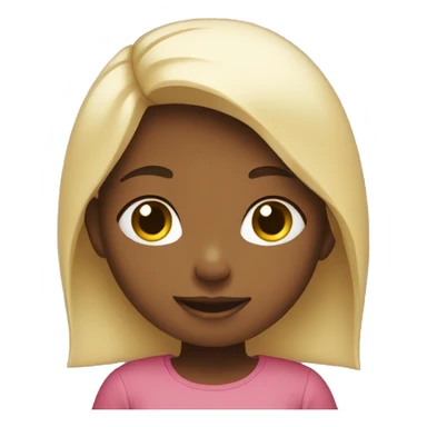 Girl showing love sticker