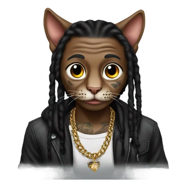 Lil Wayne as cat sticker