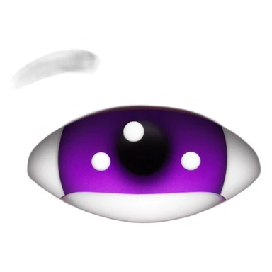 purple heart eyes sticker