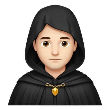 Man in cloak sticker