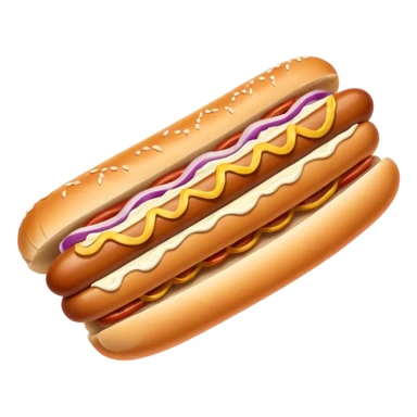 A Seattle style hotdog; a hot dog with cream cheese and grilled onions on it sticker