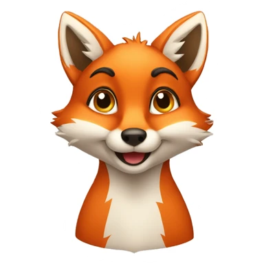 flirtatious fox sticker