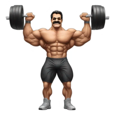 The bodybuilder Mike Mentzer with a « heavy duty💪 » tank sticker