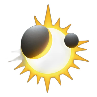 eclipse solaire sticker
