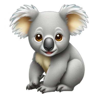 Koala sur tigre sticker