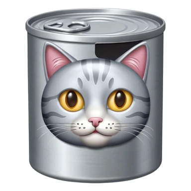 create a can of catfood emoji sticker