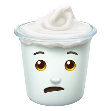 Face with milk on it sticker