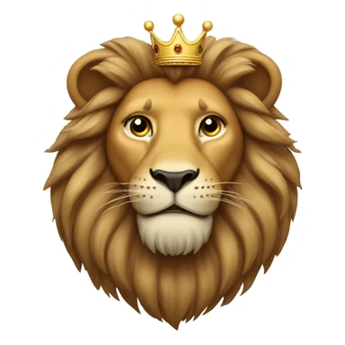 Lion with a crown  sticker