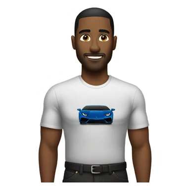 Man with lambo sticker