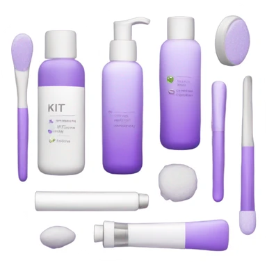 skin care Kit purple sticker