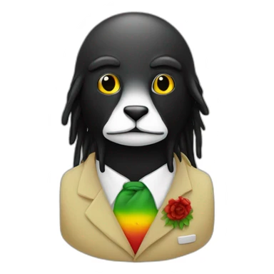 linux tux rastafari sticker