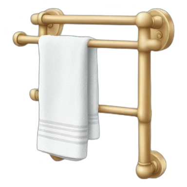 a towel rack sticker