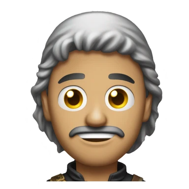 Demoño con parche e el ojo de pirata sticker