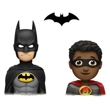 Batman next to robin sticker