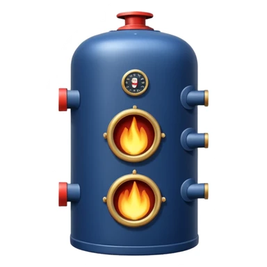 navy blue boiler modern detailed sticker