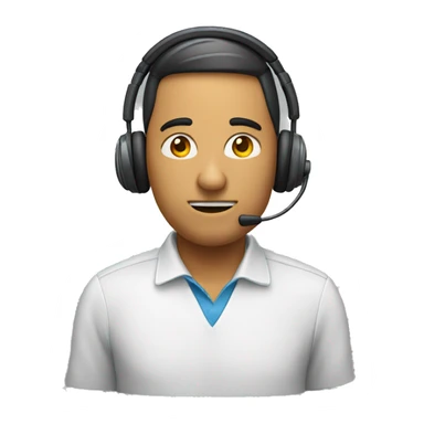 Person wearing headset but can’t hear sticker