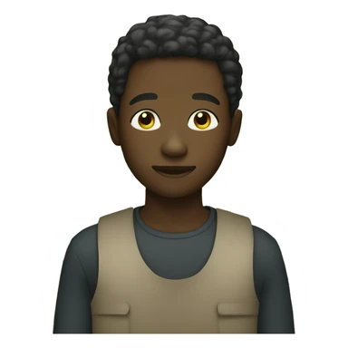 black boy in fields sticker